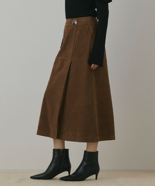 GRACE CONTINENTAL / グレースコンチネンタル ロング・マキシ丈スカート | フェイクスウェードフレアスカート | 詳細2