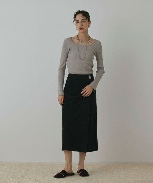 GRACE CONTINENTAL / グレースコンチネンタル ロング・マキシ丈スカート | フェイクスウェードフレアスカート | 詳細8