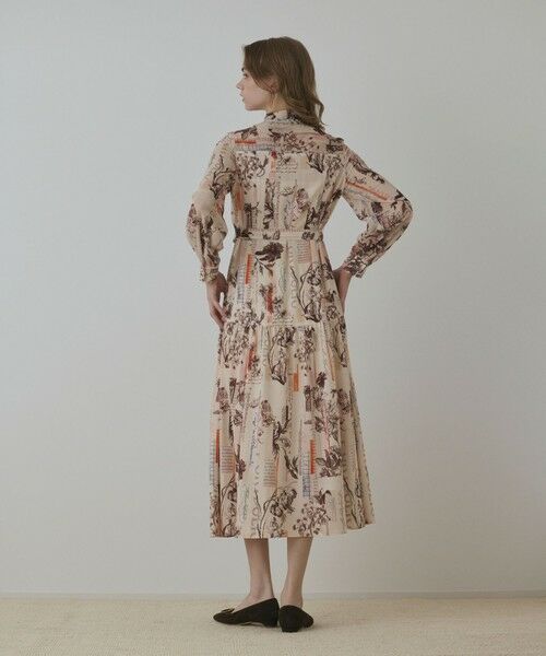 GRACE CONTINENTAL / グレースコンチネンタル ロング・マキシ丈ワンピース | ロゴフラワ−プリントボウタイワンピース | 詳細2