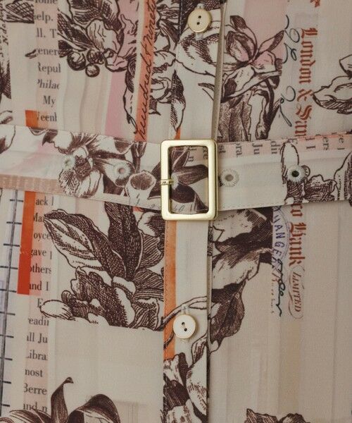 GRACE CONTINENTAL / グレースコンチネンタル ロング・マキシ丈ワンピース | ロゴフラワ−プリントボウタイワンピース | 詳細6