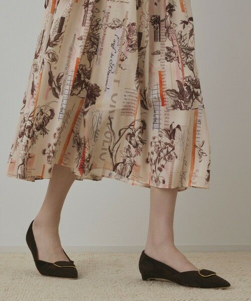 GRACE CONTINENTAL / グレースコンチネンタル ロング・マキシ丈ワンピース | ロゴフラワ−プリントボウタイワンピース | 詳細8