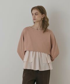 GRACE CONTINENTAL / グレースコンチネンタル カットソー | タックフリルヘムカットトップ