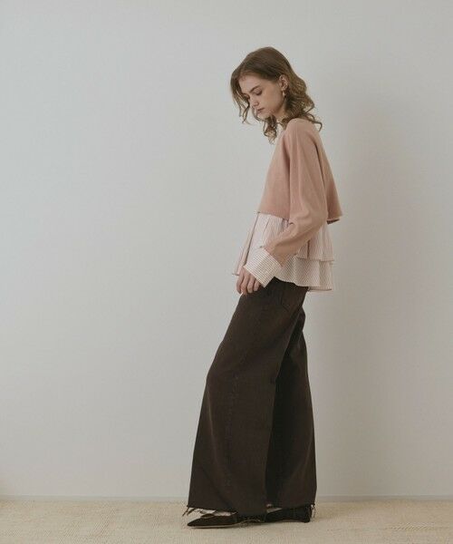 GRACE CONTINENTAL / グレースコンチネンタル カットソー | タックフリルヘムカットトップ | 詳細2