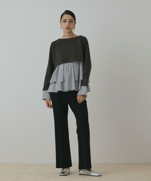 GRACE CONTINENTAL / グレースコンチネンタル カットソー | タックフリルヘムカットトップ | 詳細15