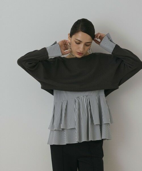 GRACE CONTINENTAL / グレースコンチネンタル カットソー | タックフリルヘムカットトップ | 詳細17