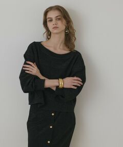 GRACE CONTINENTAL / グレースコンチネンタル カットソー | ラメカットトップ