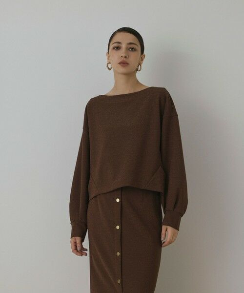 GRACE CONTINENTAL / グレースコンチネンタル カットソー | ラメカットトップ | 詳細3