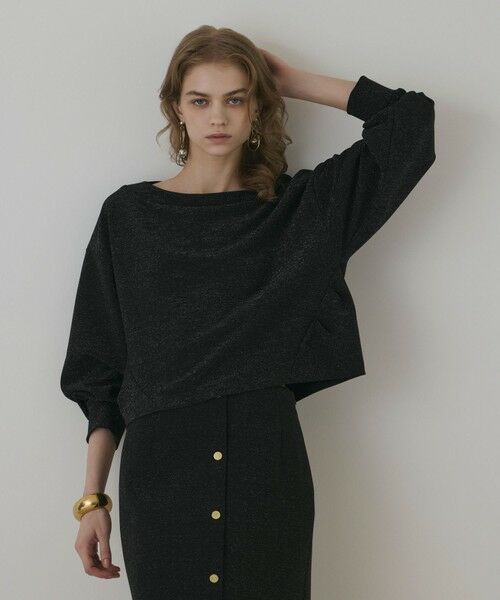 GRACE CONTINENTAL / グレースコンチネンタル カットソー | ラメカットトップ | 詳細13