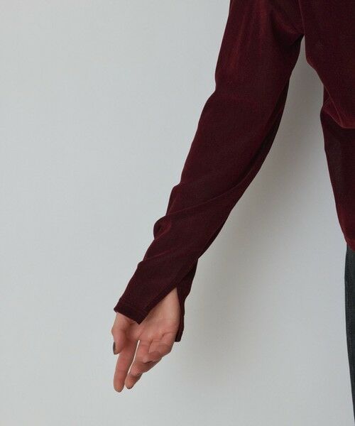 GRACE CONTINENTAL / グレースコンチネンタル カットソー | フロッキーオーバーカットトップ | 詳細15