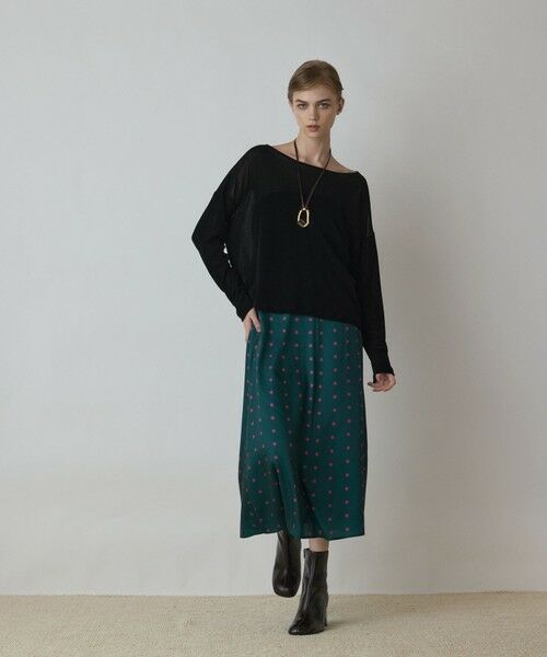 GRACE CONTINENTAL / グレースコンチネンタル カットソー | フロッキーオーバーカットトップ | 詳細18