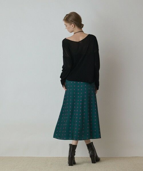 GRACE CONTINENTAL / グレースコンチネンタル カットソー | フロッキーオーバーカットトップ | 詳細20