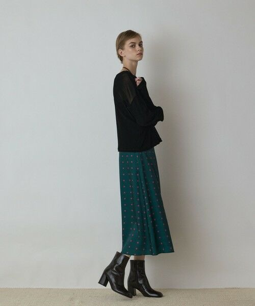 GRACE CONTINENTAL / グレースコンチネンタル カットソー | フロッキーオーバーカットトップ | 詳細21