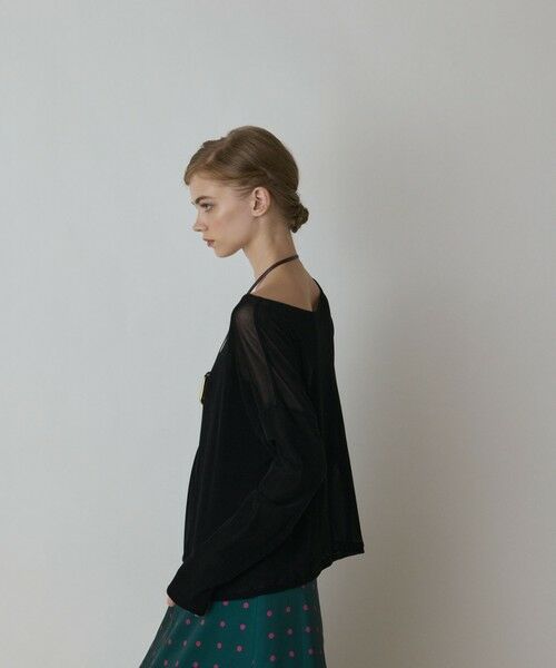 GRACE CONTINENTAL / グレースコンチネンタル カットソー | フロッキーオーバーカットトップ | 詳細23