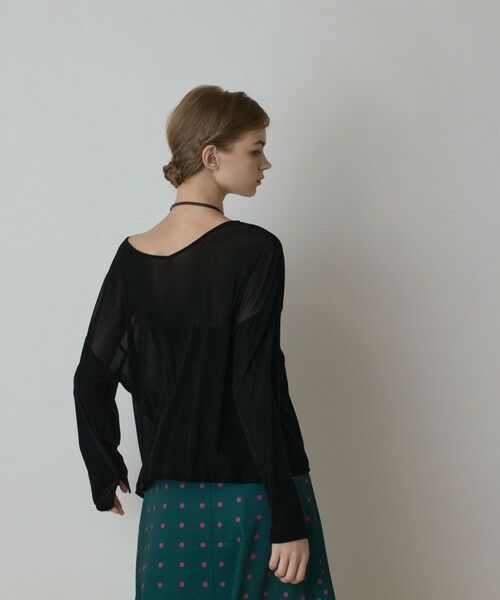 GRACE CONTINENTAL / グレースコンチネンタル カットソー | フロッキーオーバーカットトップ | 詳細24