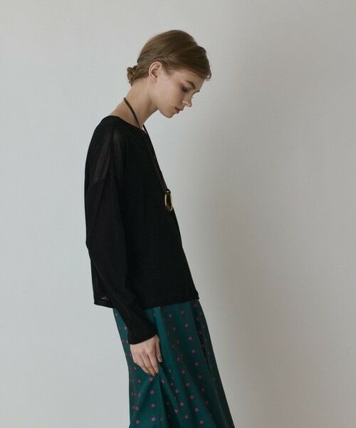 GRACE CONTINENTAL / グレースコンチネンタル カットソー | フロッキーオーバーカットトップ | 詳細25