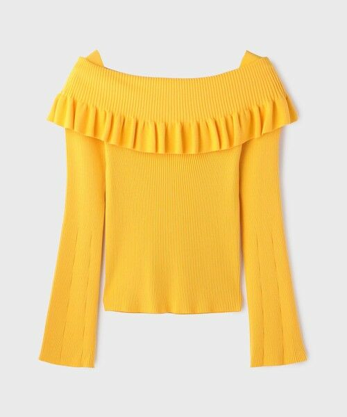 GRACE CONTINENTAL / グレースコンチネンタル ニット・セーター | オフショルフリルニットトップ | 詳細6