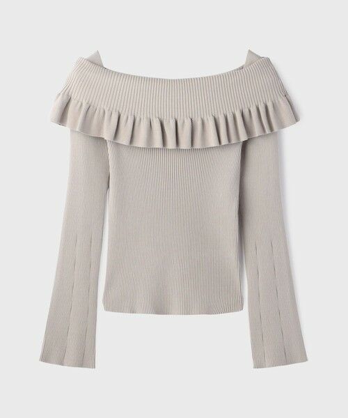 GRACE CONTINENTAL / グレースコンチネンタル ニット・セーター | オフショルフリルニットトップ | 詳細16