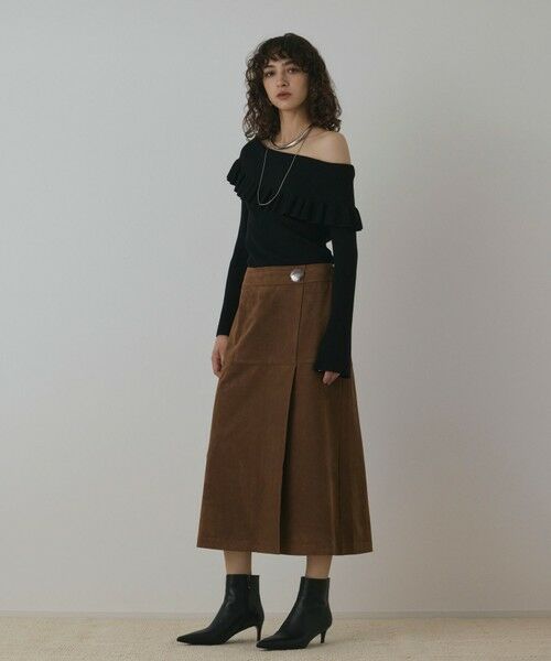 GRACE CONTINENTAL / グレースコンチネンタル ニット・セーター | オフショルフリルニットトップ | 詳細17