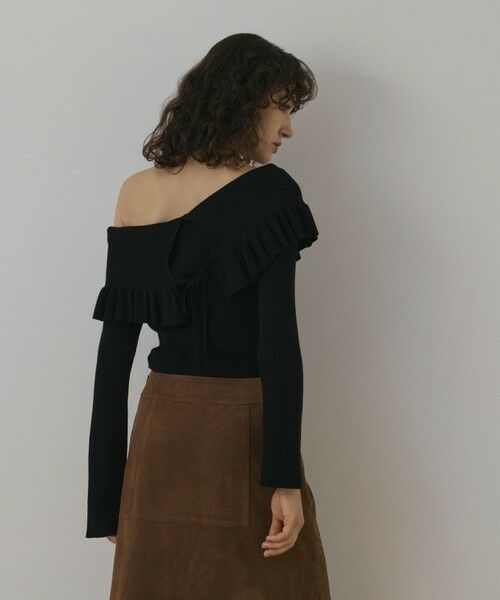 GRACE CONTINENTAL / グレースコンチネンタル ニット・セーター | オフショルフリルニットトップ | 詳細20