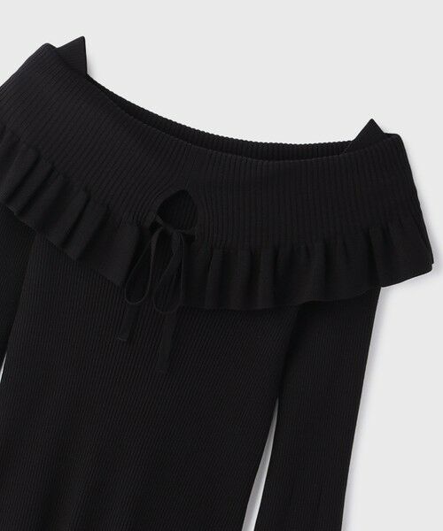 GRACE CONTINENTAL / グレースコンチネンタル ニット・セーター | オフショルフリルニットトップ | 詳細23