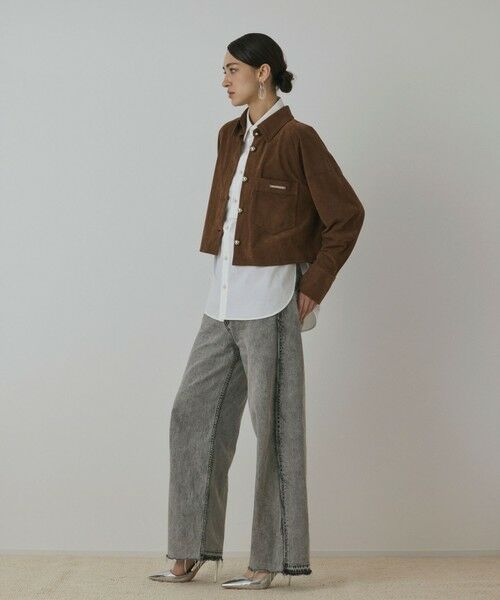 GRACE CONTINENTAL / グレースコンチネンタル シャツ・ブラウス | フェイクスウェードブラウス | 詳細1