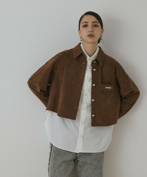 GRACE CONTINENTAL / グレースコンチネンタル シャツ・ブラウス | フェイクスウェードブラウス | 詳細3