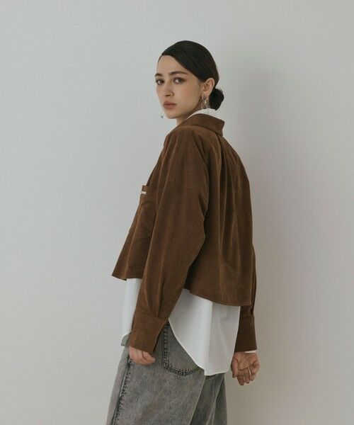 GRACE CONTINENTAL / グレースコンチネンタル シャツ・ブラウス | フェイクスウェードブラウス | 詳細4