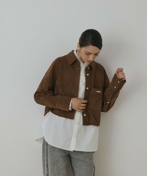 GRACE CONTINENTAL / グレースコンチネンタル シャツ・ブラウス | フェイクスウェードブラウス | 詳細5