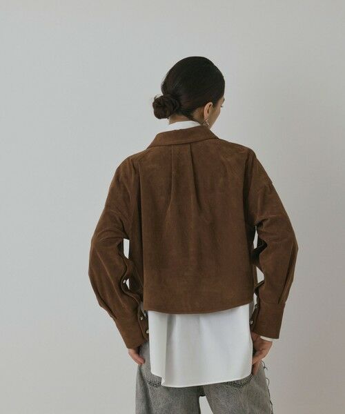 GRACE CONTINENTAL / グレースコンチネンタル シャツ・ブラウス | フェイクスウェードブラウス | 詳細6