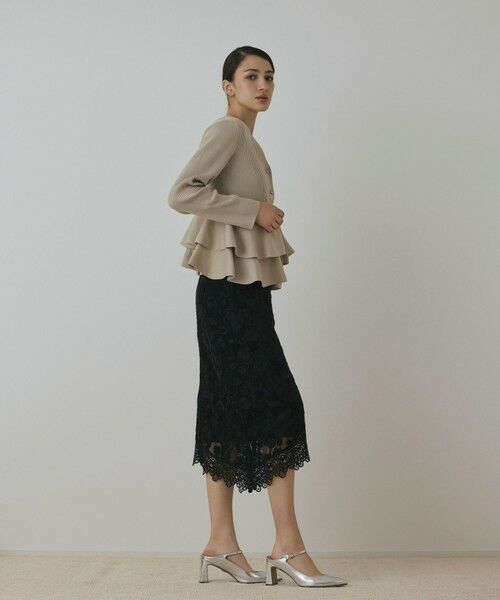 GRACE CONTINENTAL / グレースコンチネンタル カーディガン・ボレロ | ペプラムニットカーディガン | 詳細2
