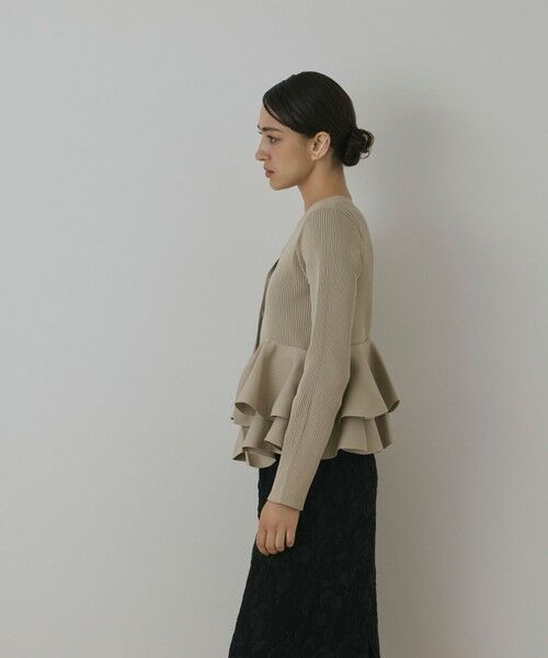 GRACE CONTINENTAL / グレースコンチネンタル カーディガン・ボレロ | ペプラムニットカーディガン | 詳細4