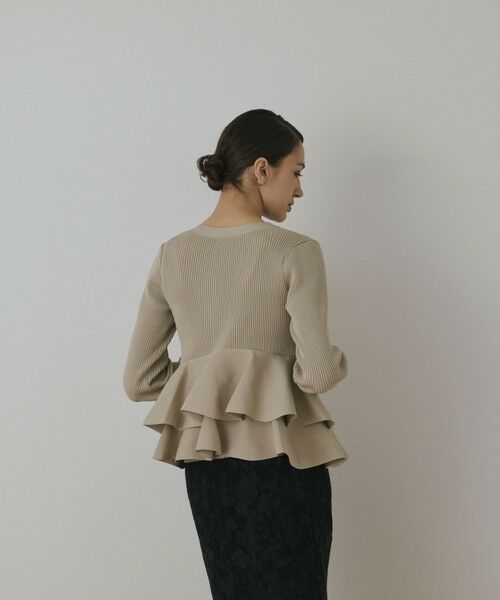 GRACE CONTINENTAL / グレースコンチネンタル カーディガン・ボレロ | ペプラムニットカーディガン | 詳細5