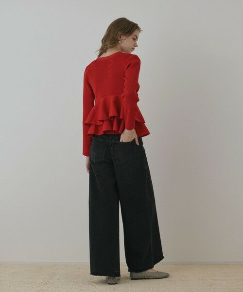 GRACE CONTINENTAL / グレースコンチネンタル カーディガン・ボレロ | ペプラムニットカーディガン | 詳細7