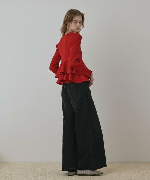 GRACE CONTINENTAL / グレースコンチネンタル カーディガン・ボレロ | ペプラムニットカーディガン | 詳細8