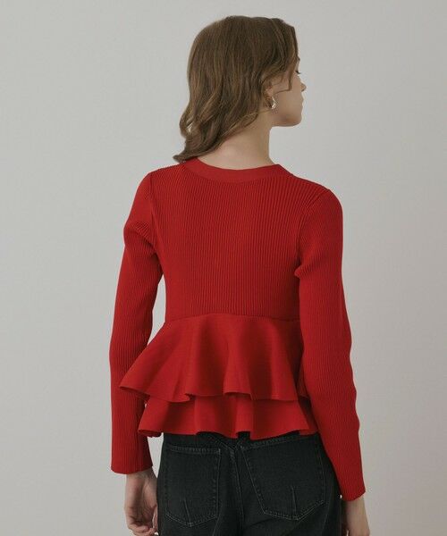 GRACE CONTINENTAL / グレースコンチネンタル カーディガン・ボレロ | ペプラムニットカーディガン | 詳細11