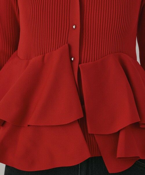 GRACE CONTINENTAL / グレースコンチネンタル カーディガン・ボレロ | ペプラムニットカーディガン | 詳細13