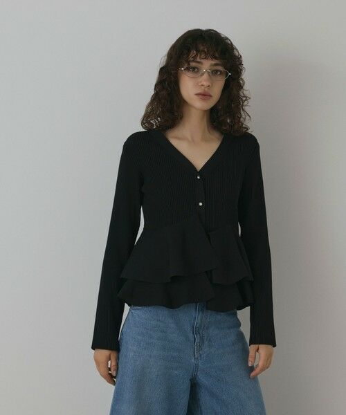 GRACE CONTINENTAL / グレースコンチネンタル カーディガン・ボレロ | ペプラムニットカーディガン | 詳細19