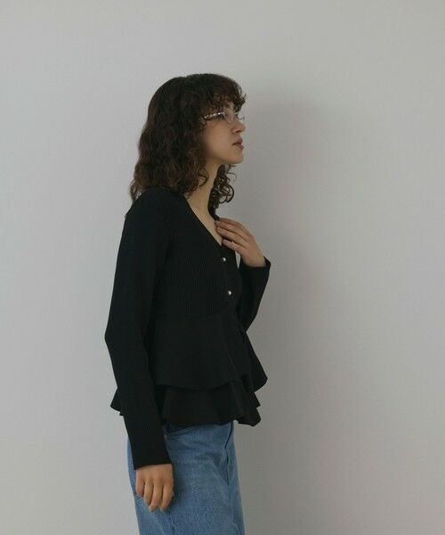GRACE CONTINENTAL / グレースコンチネンタル カーディガン・ボレロ | ペプラムニットカーディガン | 詳細20
