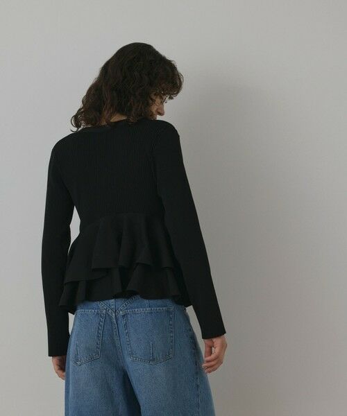 GRACE CONTINENTAL / グレースコンチネンタル カーディガン・ボレロ | ペプラムニットカーディガン | 詳細21