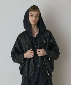 GRACE CONTINENTAL / グレースコンチネンタル レザーブルゾン・ジャケット | フェイクレザーライダース