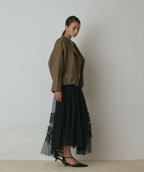 GRACE CONTINENTAL / グレースコンチネンタル レザーブルゾン・ジャケット | フェイクレザーライダース | 詳細2