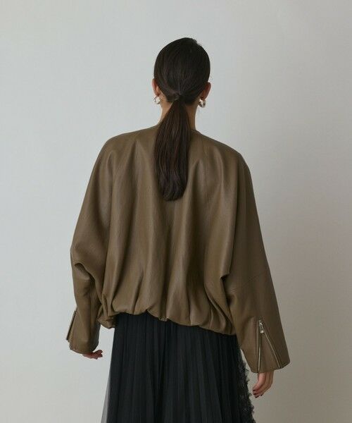 GRACE CONTINENTAL / グレースコンチネンタル レザーブルゾン・ジャケット | フェイクレザーライダース | 詳細6