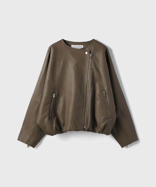 GRACE CONTINENTAL / グレースコンチネンタル レザーブルゾン・ジャケット | フェイクレザーライダース | 詳細7