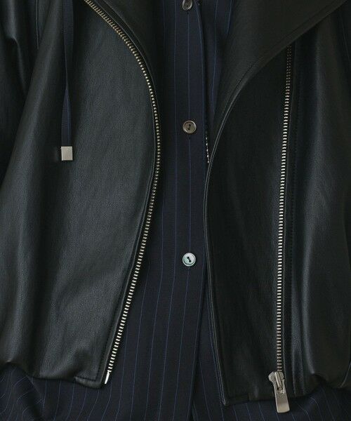 GRACE CONTINENTAL / グレースコンチネンタル レザーブルゾン・ジャケット | フェイクレザーライダース | 詳細17