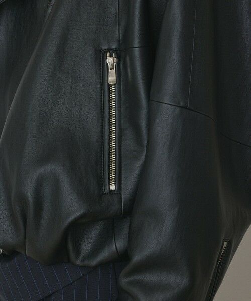 GRACE CONTINENTAL / グレースコンチネンタル レザーブルゾン・ジャケット | フェイクレザーライダース | 詳細18