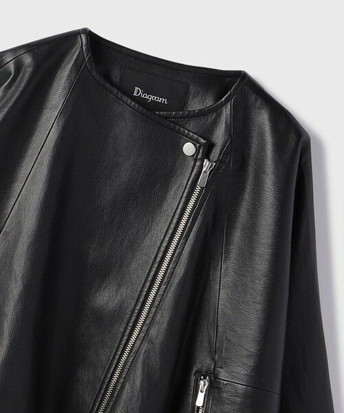 GRACE CONTINENTAL / グレースコンチネンタル レザーブルゾン・ジャケット | フェイクレザーライダース | 詳細24