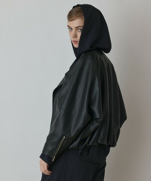 GRACE CONTINENTAL / グレースコンチネンタル レザーブルゾン・ジャケット | フェイクレザーライダース | 詳細13
