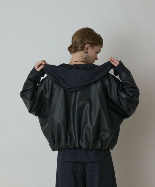 GRACE CONTINENTAL / グレースコンチネンタル レザーブルゾン・ジャケット | フェイクレザーライダース | 詳細14