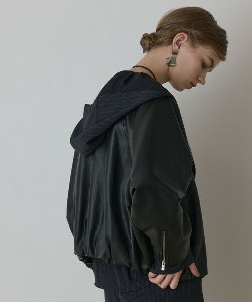 GRACE CONTINENTAL / グレースコンチネンタル レザーブルゾン・ジャケット | フェイクレザーライダース | 詳細15