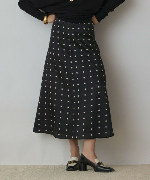 GRACE CONTINENTAL/グレースコンチネンタル ドットスカート ブラック 36 GRACE CONTINENTAL/グレースコンチネンタル ドットスカート ブラック 36